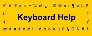return to main page of keyboard help