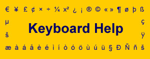 Mac Diacritical Marks Chart